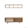 Hanah Home Mueble de TV Duku Roble y Blanco